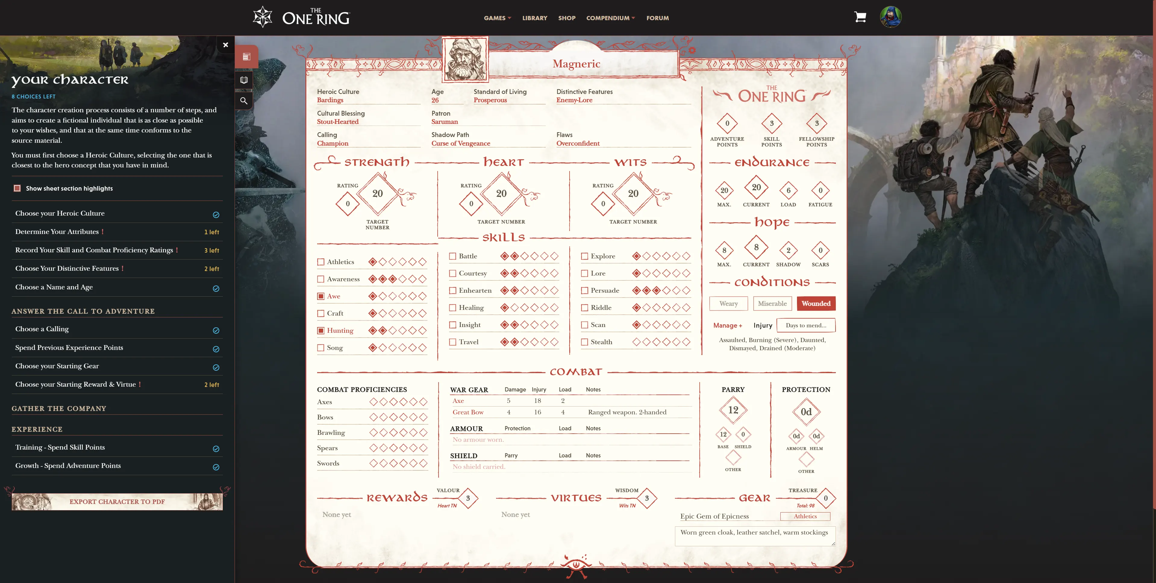 Character Builder